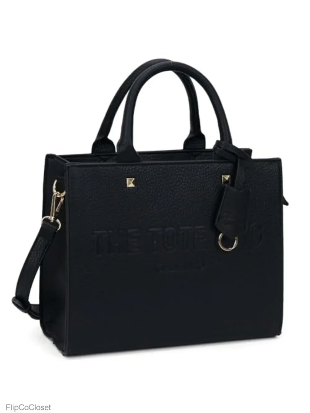 Faux Leather Satchel Tote Bag with Adjustable Strap Zip Pockets